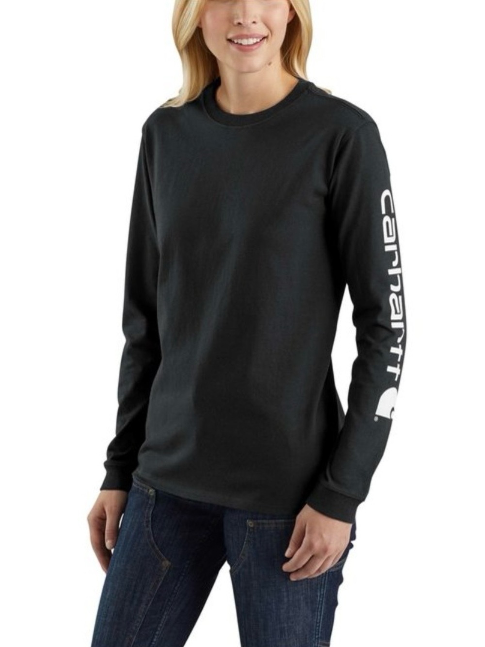 Carhartt Black Heavy weight Jersey Long sleeve T-shirt